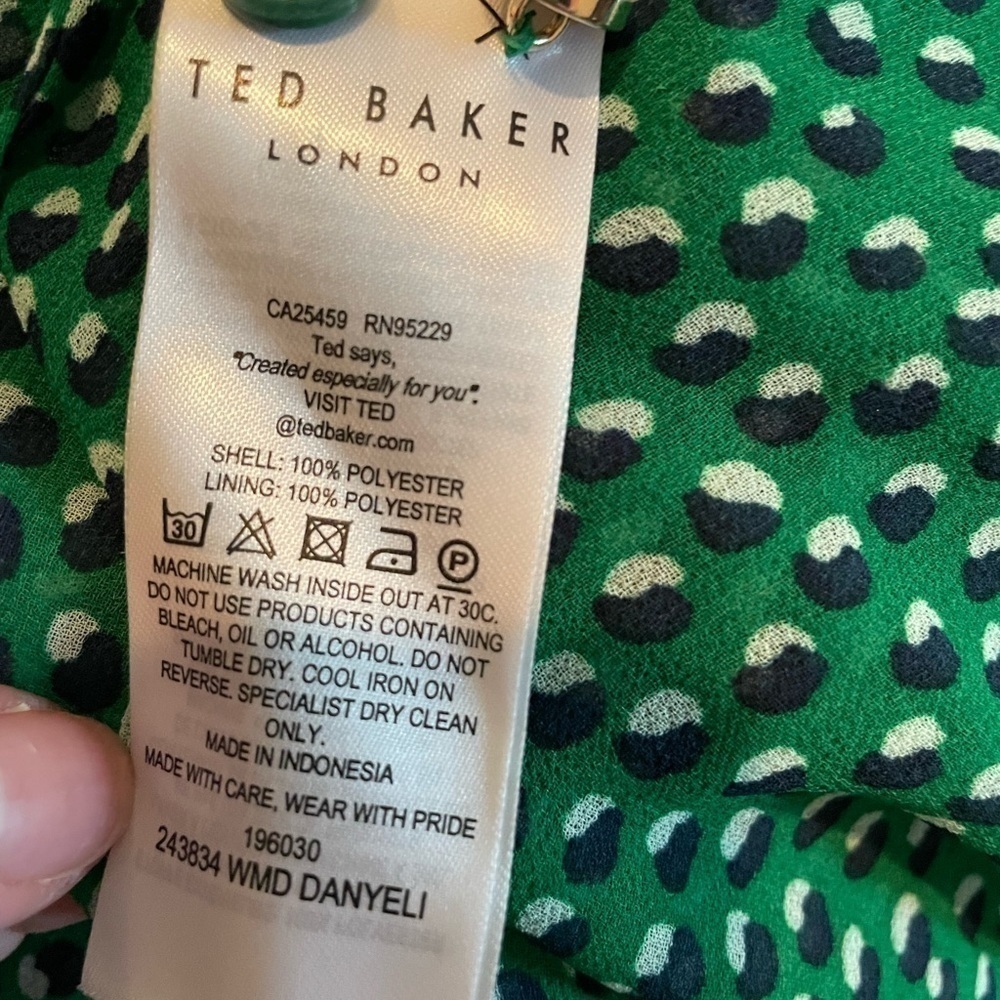 tom Baker green sheer cover up - Picture 8 of 10